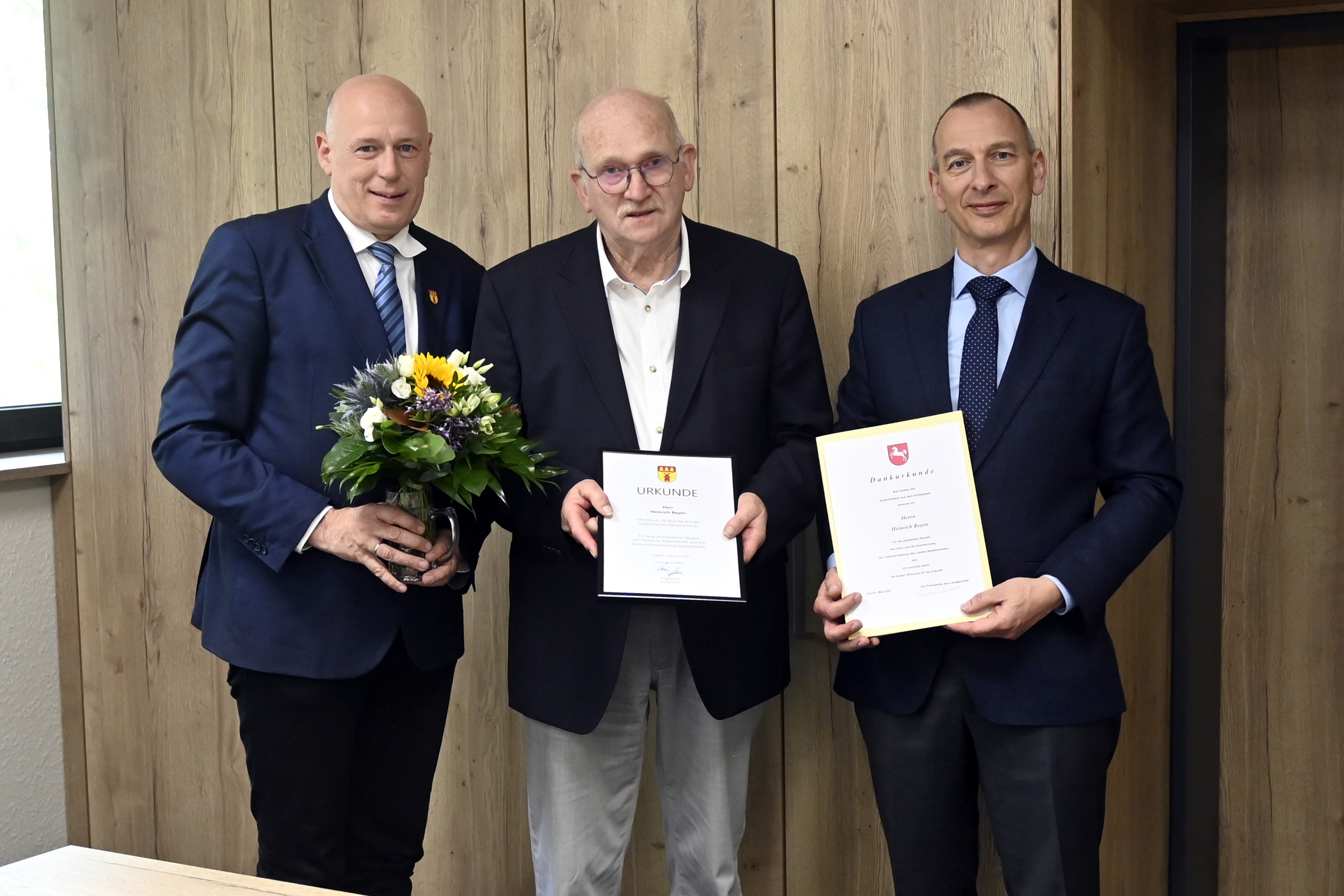 Heinrich Beyen bei seiner Verabschiedung